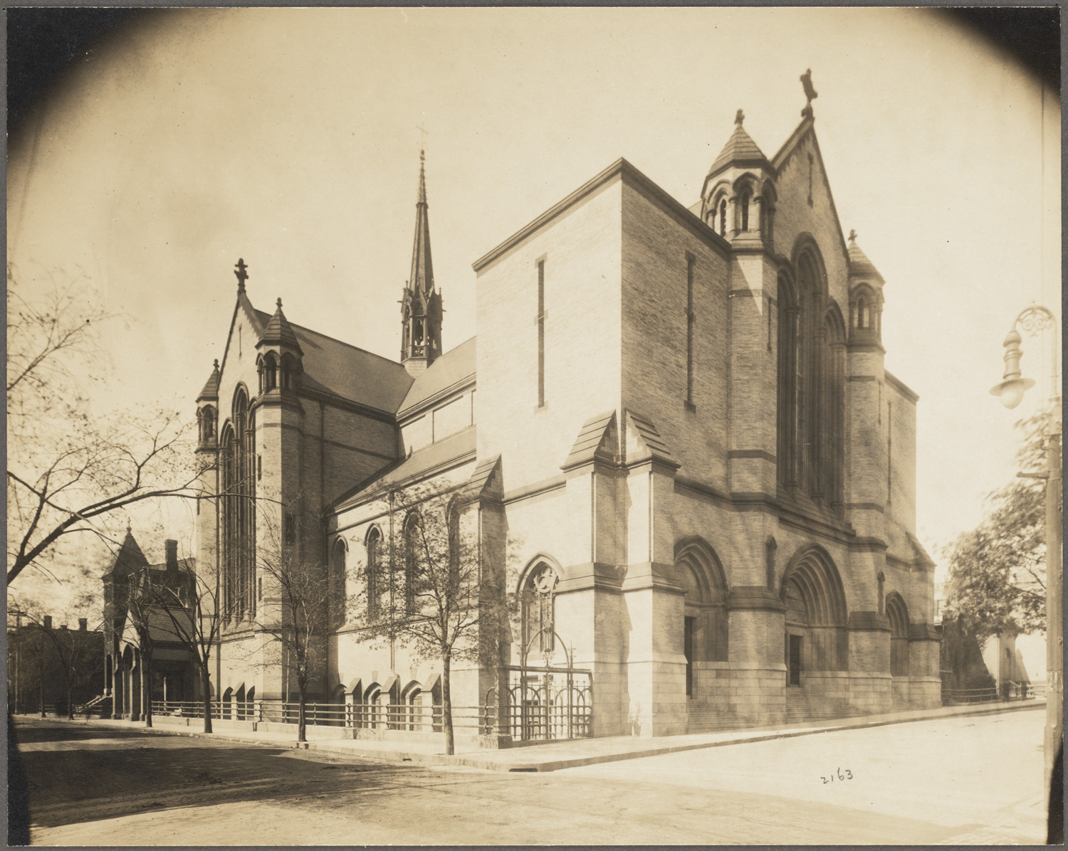 Historic photograph of South Boston's Gate of Heaven church, established in 1866.